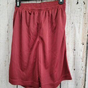 Men's Size Small S Riddell Burgundy‎ Mesh Drawstring Basketball Workout Shorts